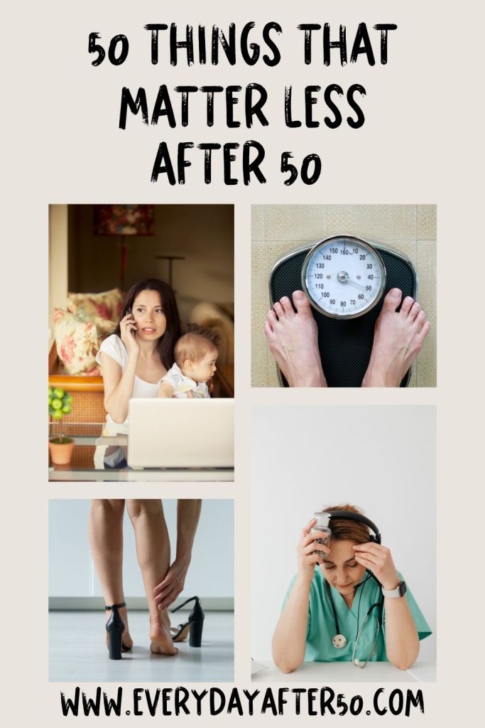 50 Things That Matter Less After 50 Pin for Pinterest