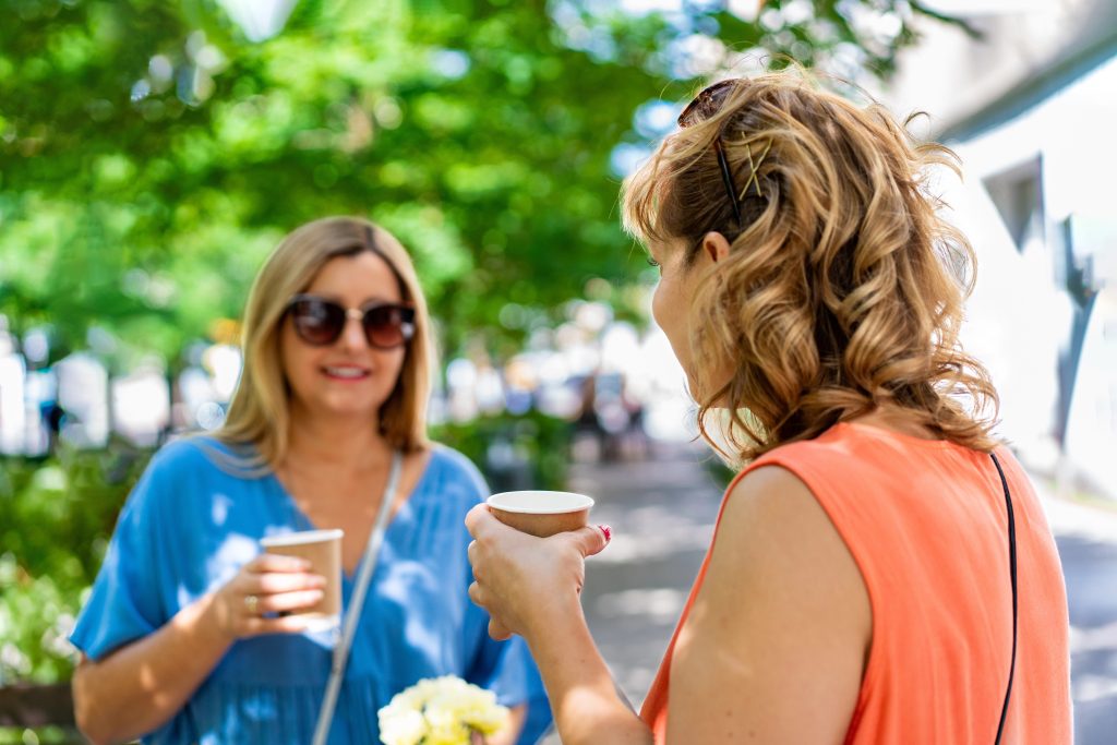 Women drinking coffee. Friendships matter more after 50