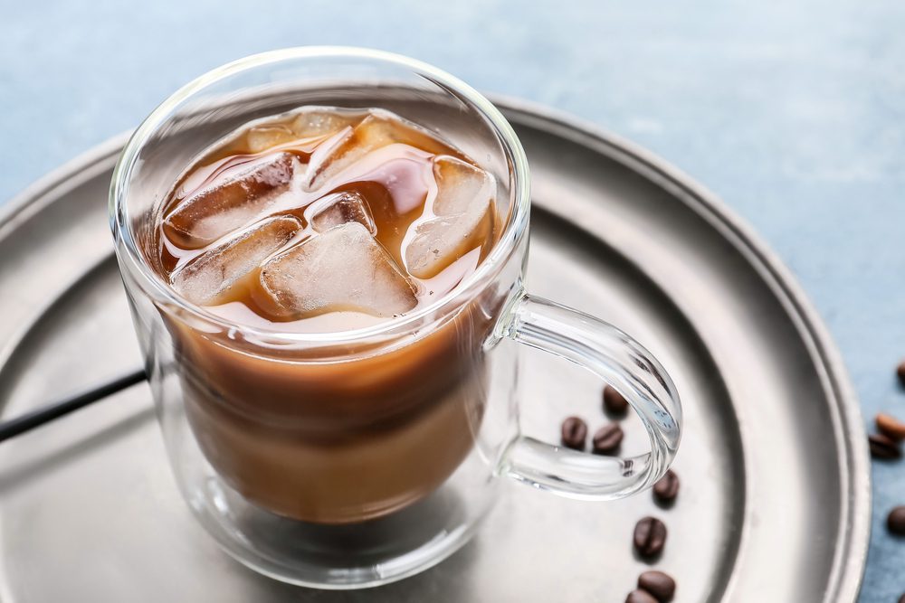 iced coffee in a glass